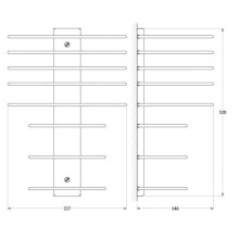 Этажерка для полотенец FBS Universal UN-15 C
