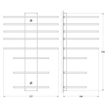 Этажерка для полотенец FBS Universal UN-15 C