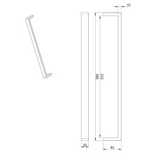 Полотенцедержатель 60,2 см AltroBagno Aperto AltroBagnoAperto081303NeOp