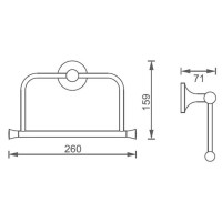 Кольцо для полотенец AltroBagno Corposo AltroBagnoCorposo081312Or