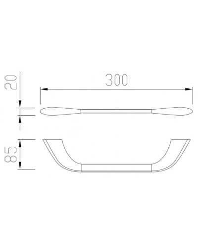 Полотенцедержатель 30 см Abber Nord AA1551