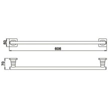 Полотенцедержатель 60,6 см Rose RG1517H