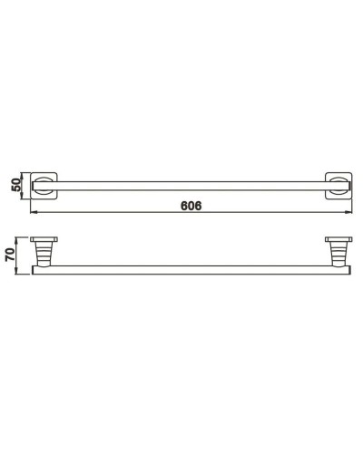Полотенцедержатель 60,6 см Rose RG1517H
