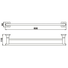 Полотенцедержатель 60,6 см Rose RG1527H