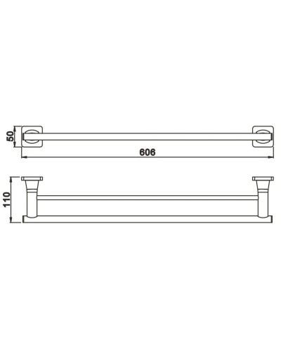 Полотенцедержатель 60,6 см Rose RG1527H