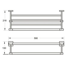 Полка для полотенец 59 см Rose RG3008H