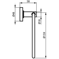 Кольцо для полотенец Ideal Standard IOM A9130AA Хром