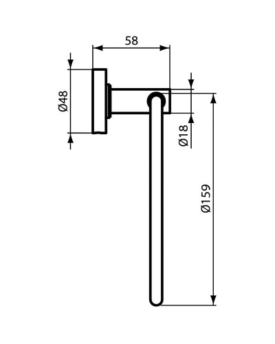 Кольцо для полотенец Ideal Standard IOM A9130AA Хром