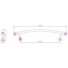 Полотенцедержатель 53,076 см состаренная латунь Сунержа 051-2011-0470