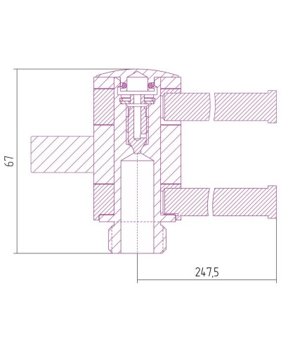 Полотенцедержатель 24,75 см золотой матовый Сунержа 032-2003-0250