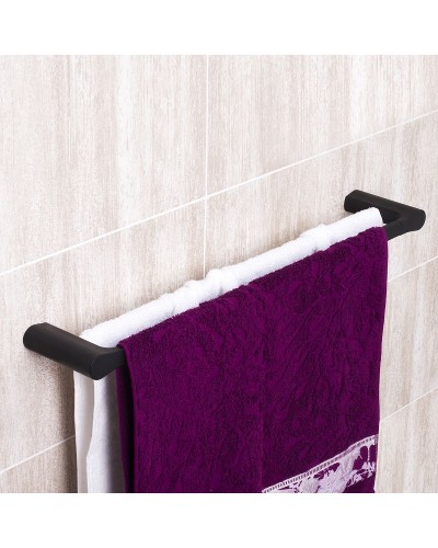 Полотенцедержатель WasserKRAFT Elbе K-7240 двойной Черный матовый