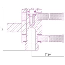 Полотенцедержатель 37,89 см шампань матовая Сунержа 022-2003-0400