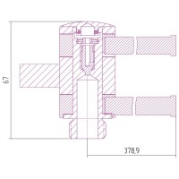 Полотенцедержатель 37,89 см белый матовый Сунержа 30-2003-0400