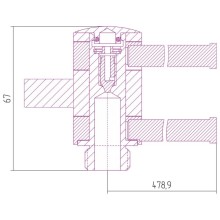 Полотенцедержатель 47,89 см шампань Сунержа 020-2003-0500