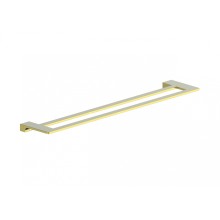 Полотенцедержатель двойной WONZON & WOGHAND, Глянцевое золото (WW-9111-LG)