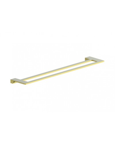 Полотенцедержатель двойной WONZON & WOGHAND, Глянцевое золото (WW-9111-LG)