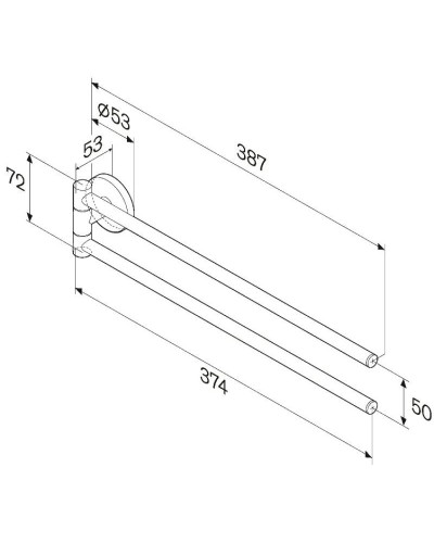 Полотенцедержатель 38,7 см Am.Pm X-Joy A85A32600