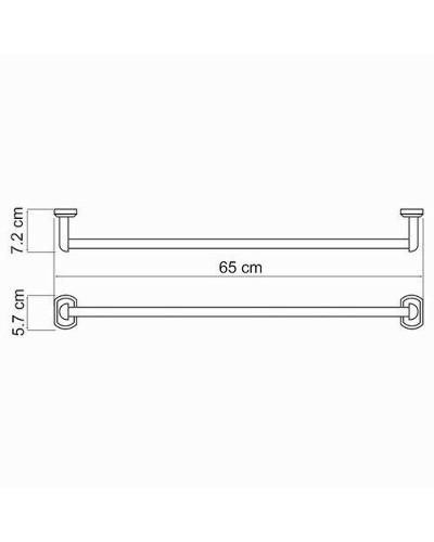 Полотенцедержатель WasserKRAFT Oder K-3030 Хром