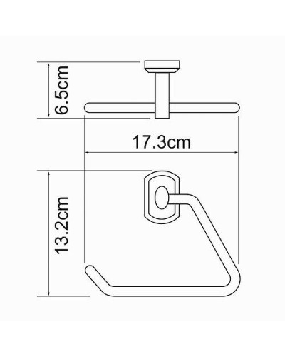 Полотенцедержатель WasserKRAFT Oder K-3061 Хром
