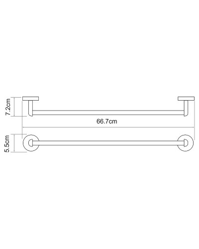 Полотенцедержатель WasserKRAFT Rhein K-6230 Хром