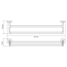 Полотенцедержатель WasserKRAFT Rhein K-6240 двойной Хром