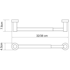 Держатель бумажных полотенец WasserKRAFT Donau K-9491 Хром