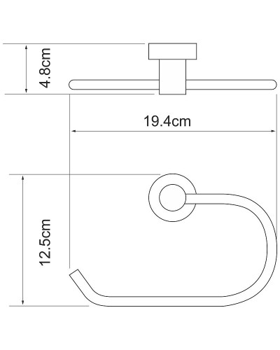Полотенцедержатель WasserKRAFT Donau K-9460 Хром