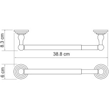 Держатель бумажных полотенец WasserKRAFT Ammer K-7091 Хром матовый