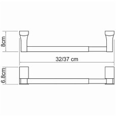 Держатель бумажных полотенец WasserKRAFT Leine K-5091 Хром