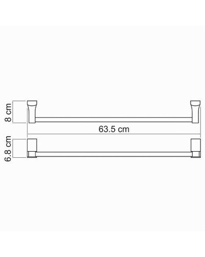 Полотенцедержатель WasserKRAFT Leine K-5030 Хром