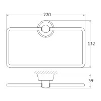 Кольцо для полотенец FBS Vizovice VIZ 022 Хром