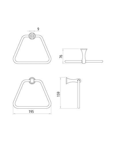 Полотенцедержатель Lemark Standard LM2135C