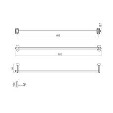 Штанга для полотенец Lemark Omega LM3138C