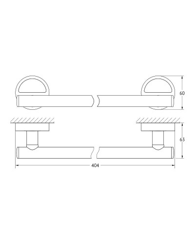 Полотенцедержатель FBS Luxia LUX 030 Хром
