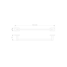 Вешалка для полотенец WONZON & WOGHAND, Темный графит (WW-9312)