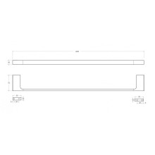 Полотенцедержатель 60 см CEZARES SLIDER-TH-60-NOP