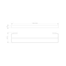Полотенцедержатель двойной WONZON & WOGHAND, Хром (WW-8311A)