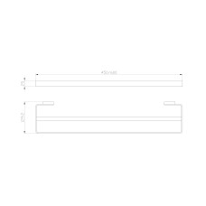 Полотенцедержатель двойной WONZON & WOGHAND, Хром (WW-8311A)