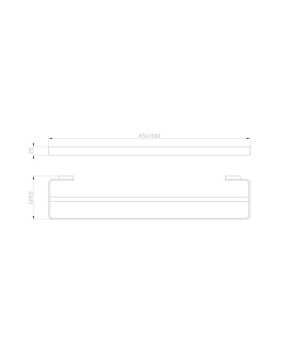 Полотенцедержатель двойной WONZON & WOGHAND, Хром (WW-8311A)