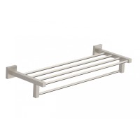 Полотенцедержатель с полкой WONZON & WOGHAND, Брашированный никель (WW-8981-BN)