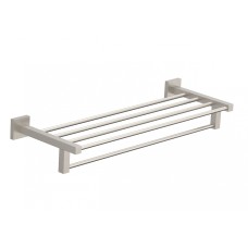 Полотенцедержатель с полкой WONZON & WOGHAND, Брашированный никель (WW-8981-BN)