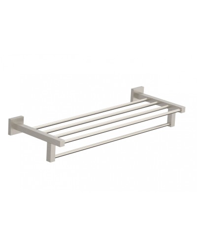 Полотенцедержатель с полкой WONZON & WOGHAND, Брашированный никель (WW-8981-BN)