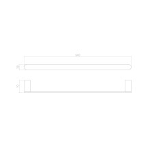 Вешалка для полотенец WONZON & WOGHAND, Черный (WW-7712)