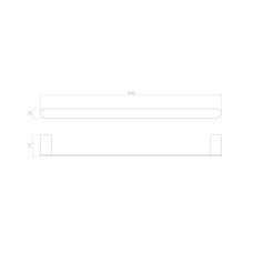 Вешалка для полотенец WONZON & WOGHAND, Черный (WW-7712)