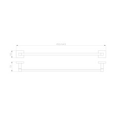 Вешалка для полотенец WONZON & WOGHAND, Темное золото (WW-8912-DG)