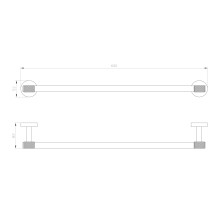 Полотенцедержатель WONZON & WOGHAND, Черный/Золото (WW-9212)