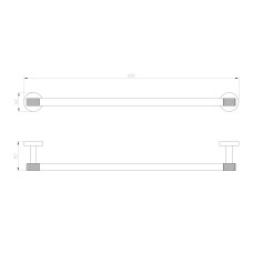 Полотенцедержатель WONZON & WOGHAND, Черный/Золото (WW-9212)