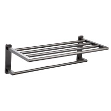 Полотенцедержатель с полкой WONZON & WOGHAND, Темный графит (WW-9381)