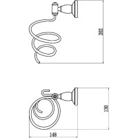 Держатель фена Savol 66C S-006633C