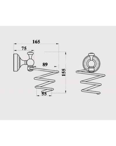 Держатель фена Magliezza Primavera 80311-DO